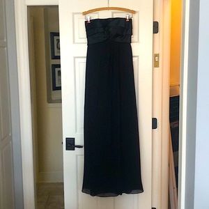 BCBG Max and Cleo Strapless Black Gown